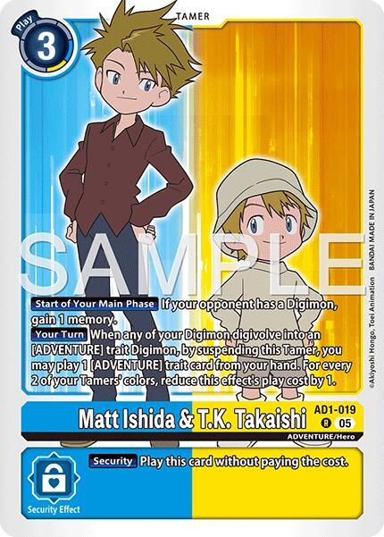 Matt Ishida & T.K. Takaishi [AD1-019] [Advanced Booster Digimon Generation] | Black Swamp Games