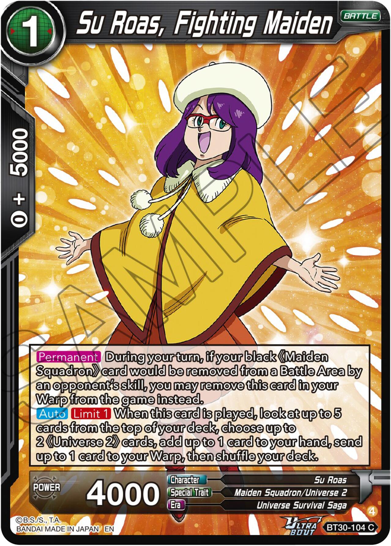 Su Roas, Fighting Maiden (BT30-104) [Three Glorious Fighters] | Black Swamp Games