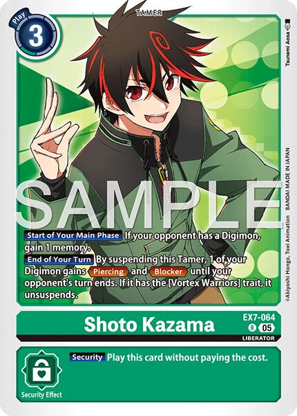 Shoto Kazama [EX7-064] (Reprint) [Advanced Booster Digimon Generation] | Black Swamp Games