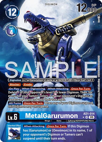MetalGarurumon [AD1-014] (Alternate Art) [Advanced Booster Digimon Generation] | Black Swamp Games