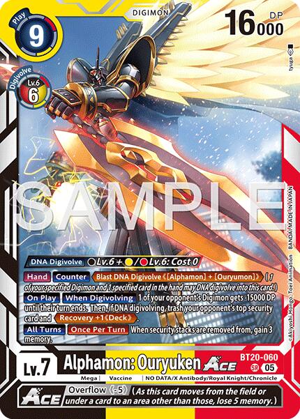 Alphamon: Ouryuken ACE [BT20-060] (Reprint) [Advanced Booster Digimon Generation] | Black Swamp Games