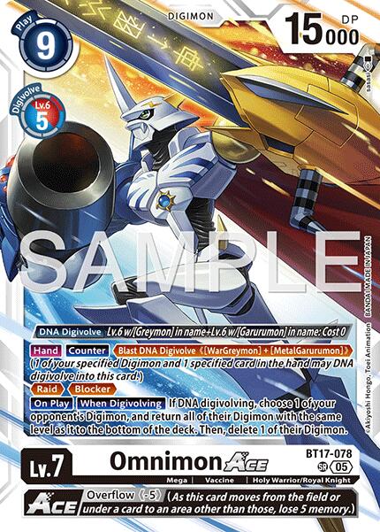Omnimon ACE [BT17-078] (Reprint) [Advanced Booster Digimon Generation] | Black Swamp Games