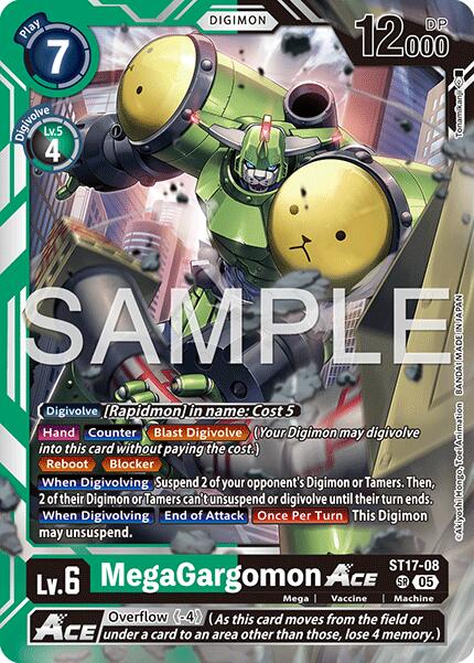 MegaGargomon ACE [ST17-08] (Reprint) [Advanced Booster Digimon Generation] | Black Swamp Games