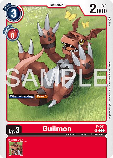 Guilmon [P-041] (Reprint) [Advanced Booster Digimon Generation] | Black Swamp Games