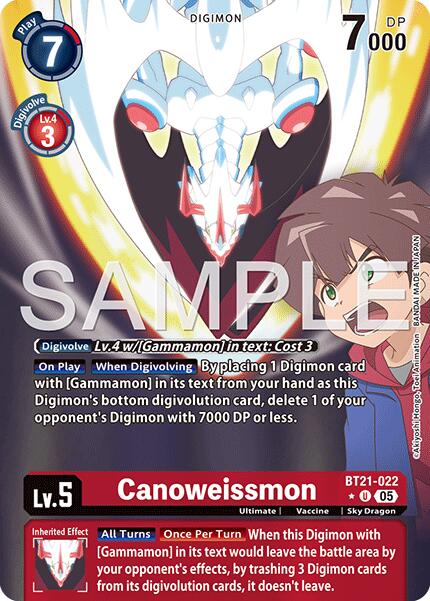 Canoweissmon [BT21-022] (Alternate Art) [Advanced Booster Digimon Generation] | Black Swamp Games