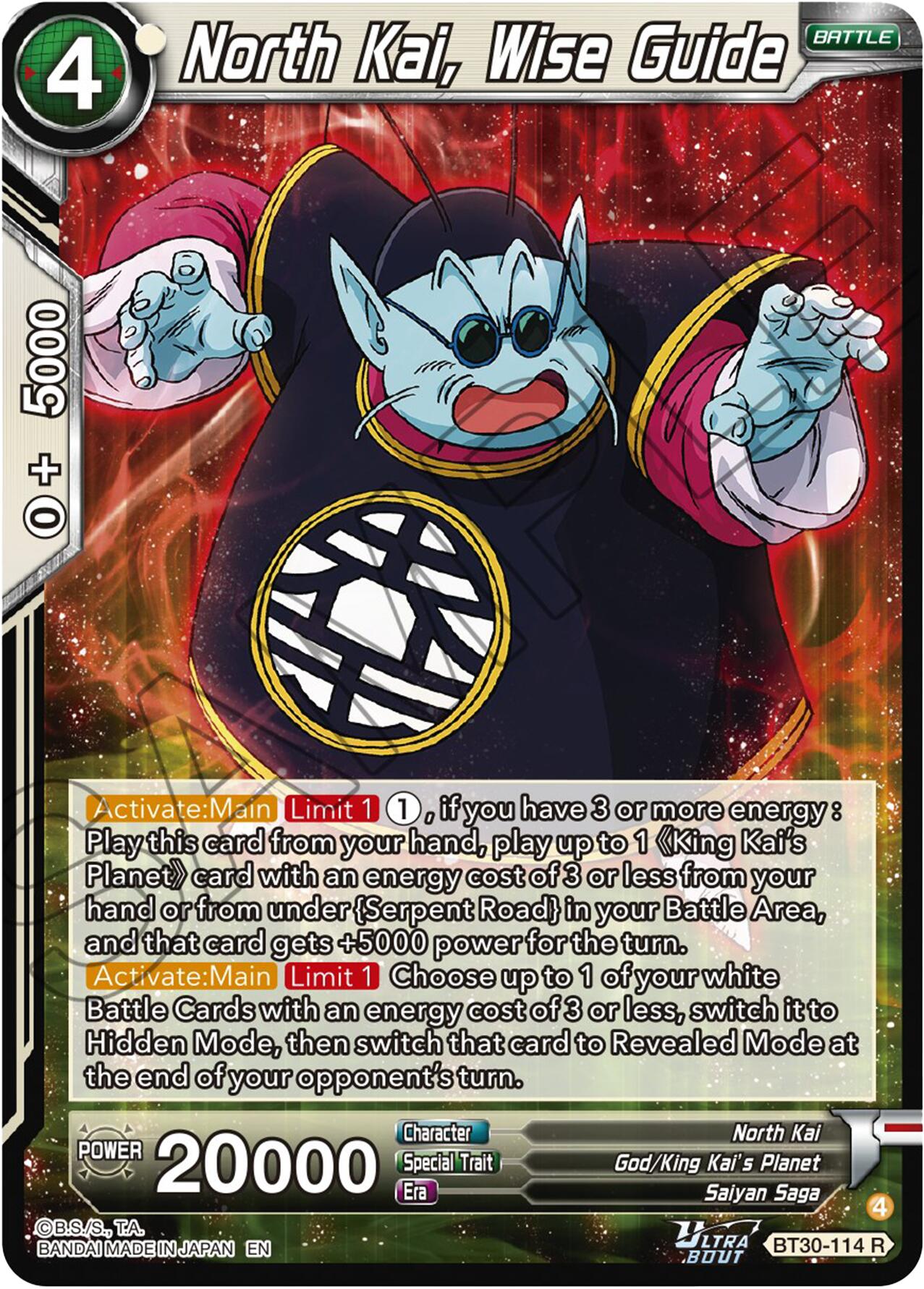 North Kai, Wise Guide (BT30-114) [Three Glorious Fighters] | Black Swamp Games