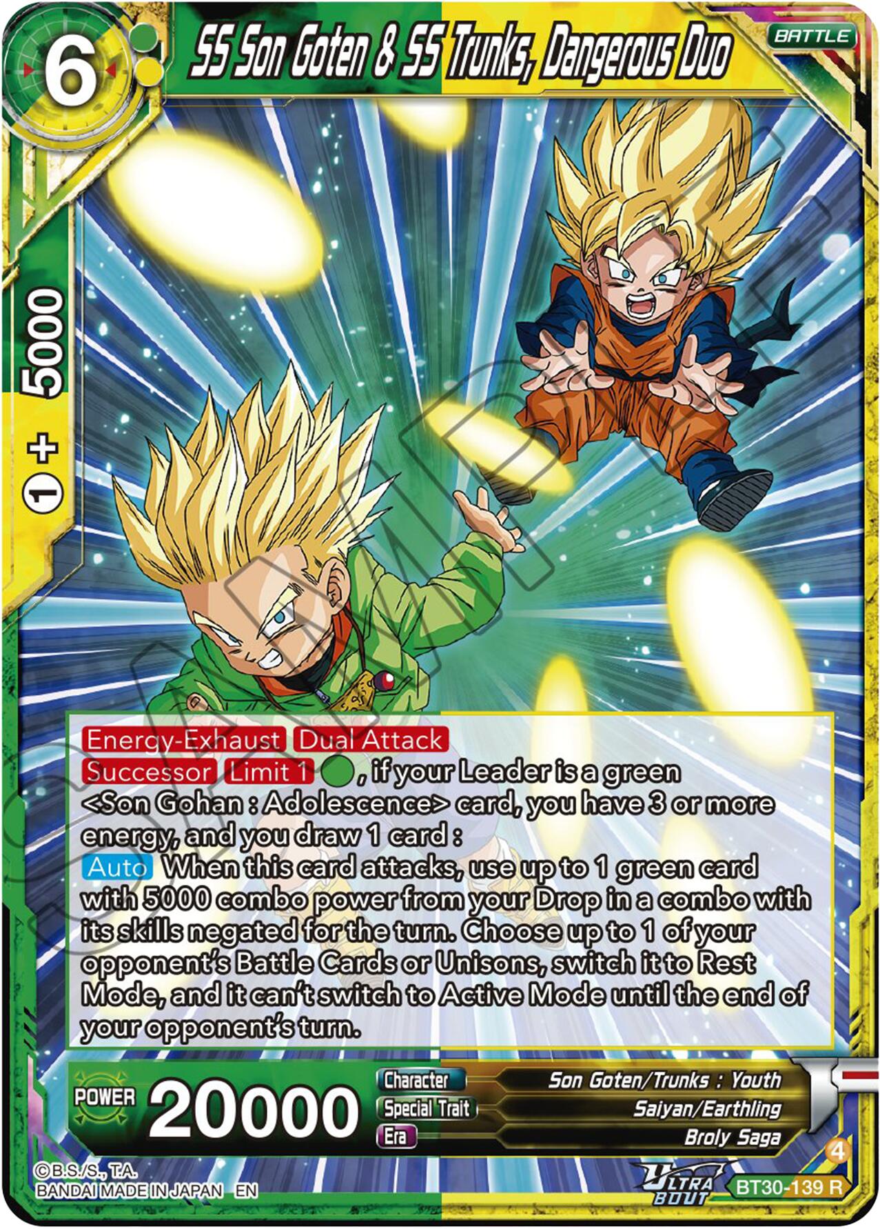 SS Son Goten & SS Trunks, Drangerous Duo (BT30-139) [Three Glorious Fighters] | Black Swamp Games