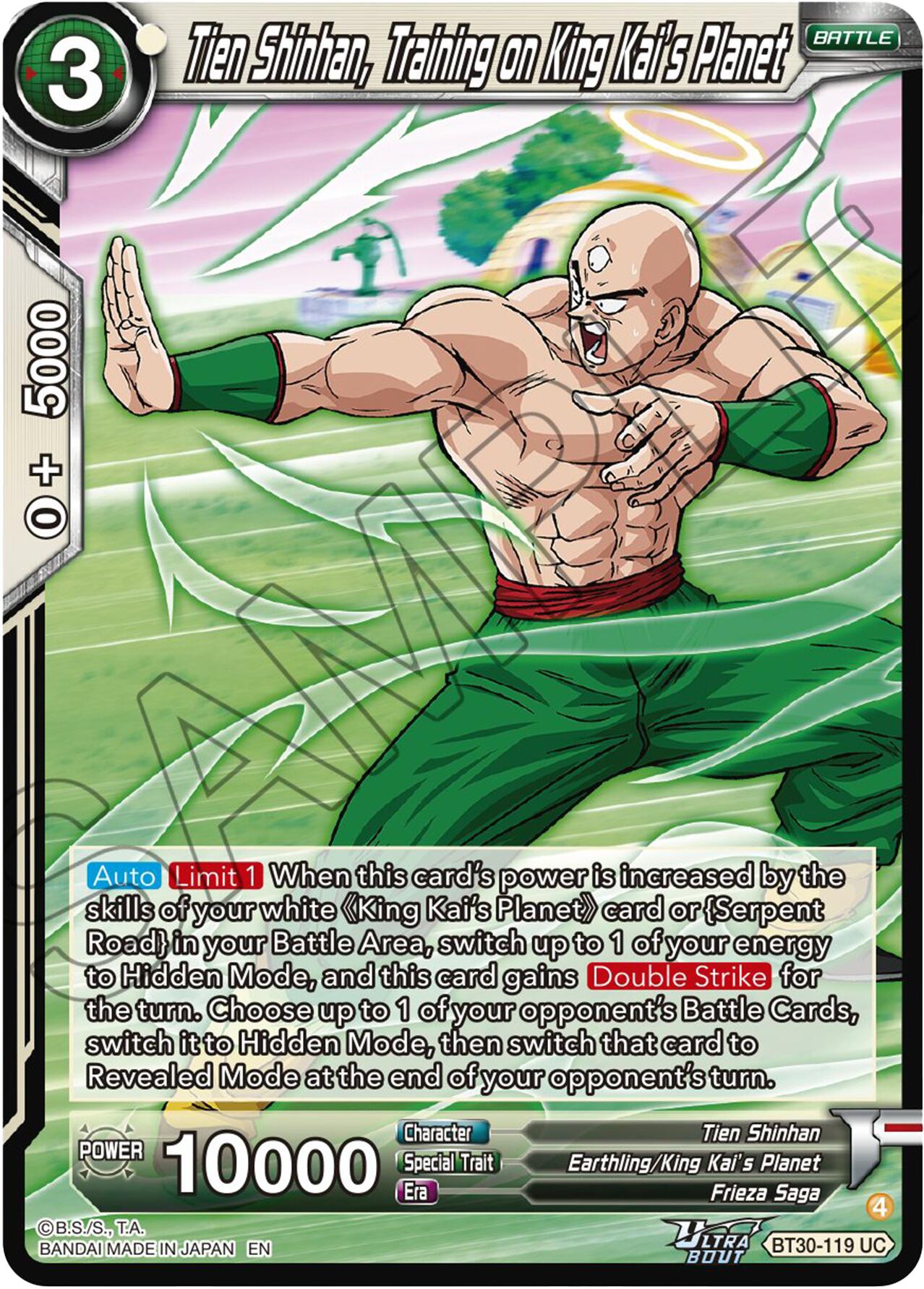 Tien Shinhan, Training on King Kai's Planet (BT30-119) [Three Glorious Fighters] | Black Swamp Games