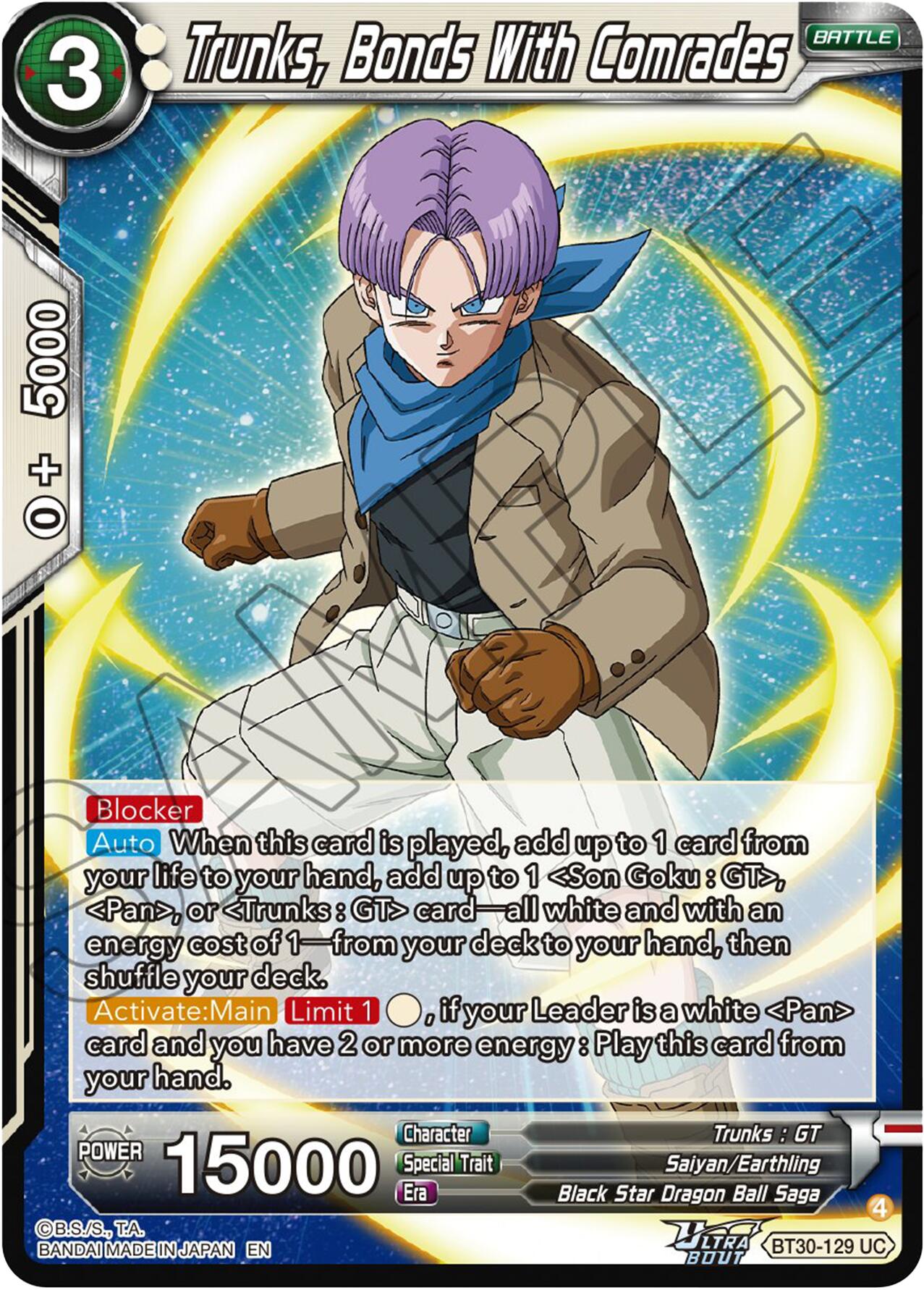 Trunks, Bonds With Comrades (BT30-129) [Three Glorious Fighters] | Black Swamp Games