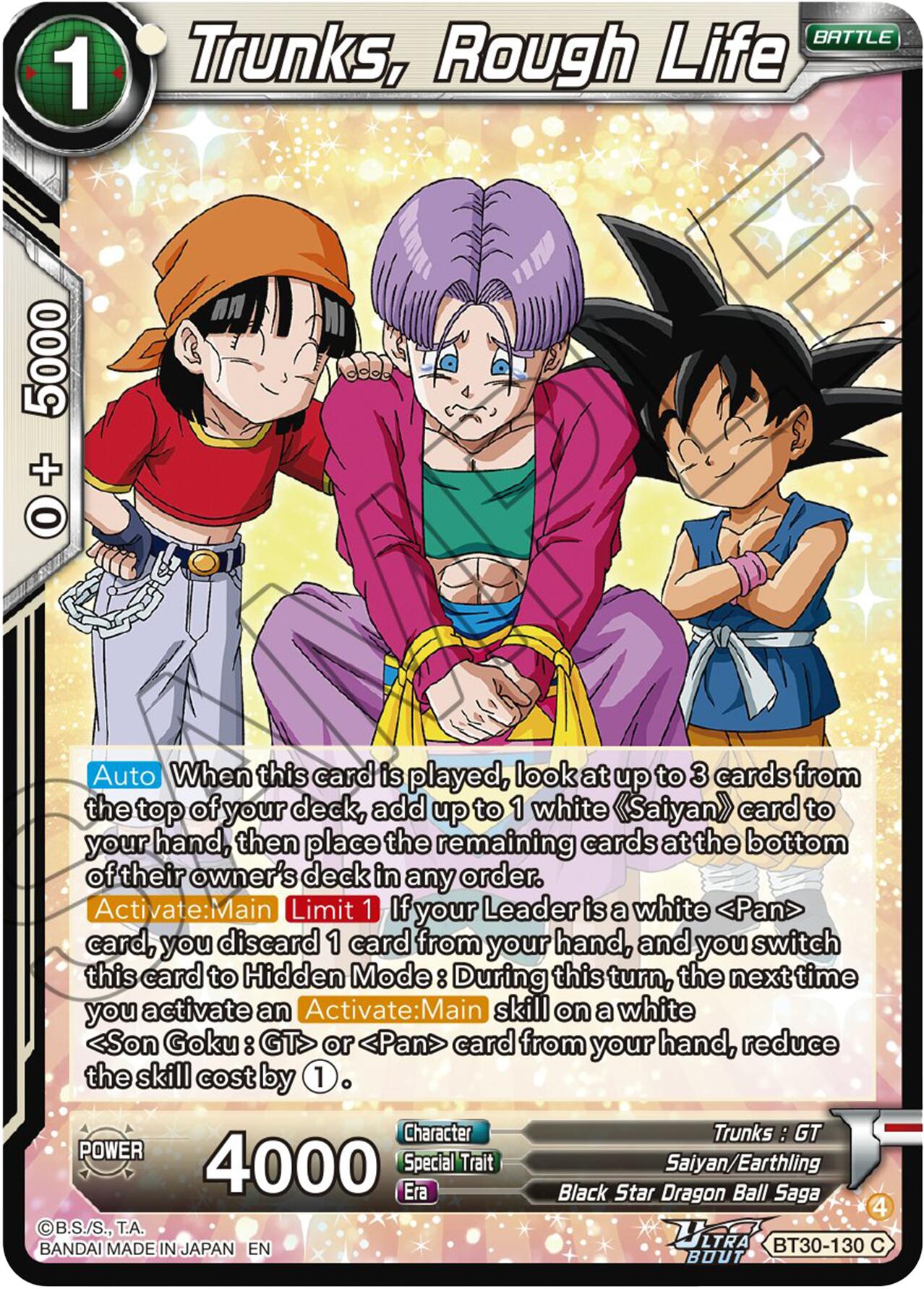 Trunks, Rough Life (BT30-130) [Three Glorious Fighters] | Black Swamp Games