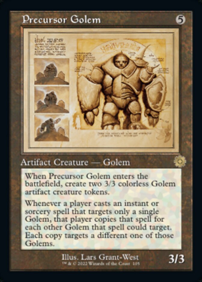 Precursor Golem (Retro Schematic) [The Brothers' War Retro Artifacts] | Black Swamp Games