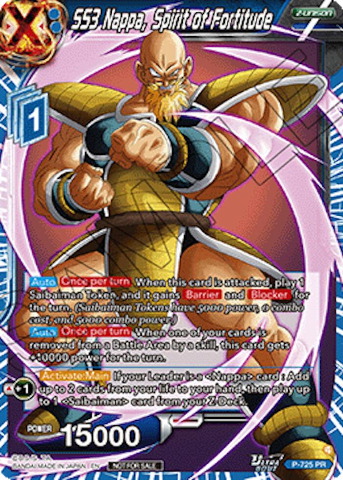SS3 Nappa, Spirit of Fortitude (Ultra-Bout Series Tournament Pack Vol.2) (P-725) [Tournament Promotion Cards] | Black Swamp Games