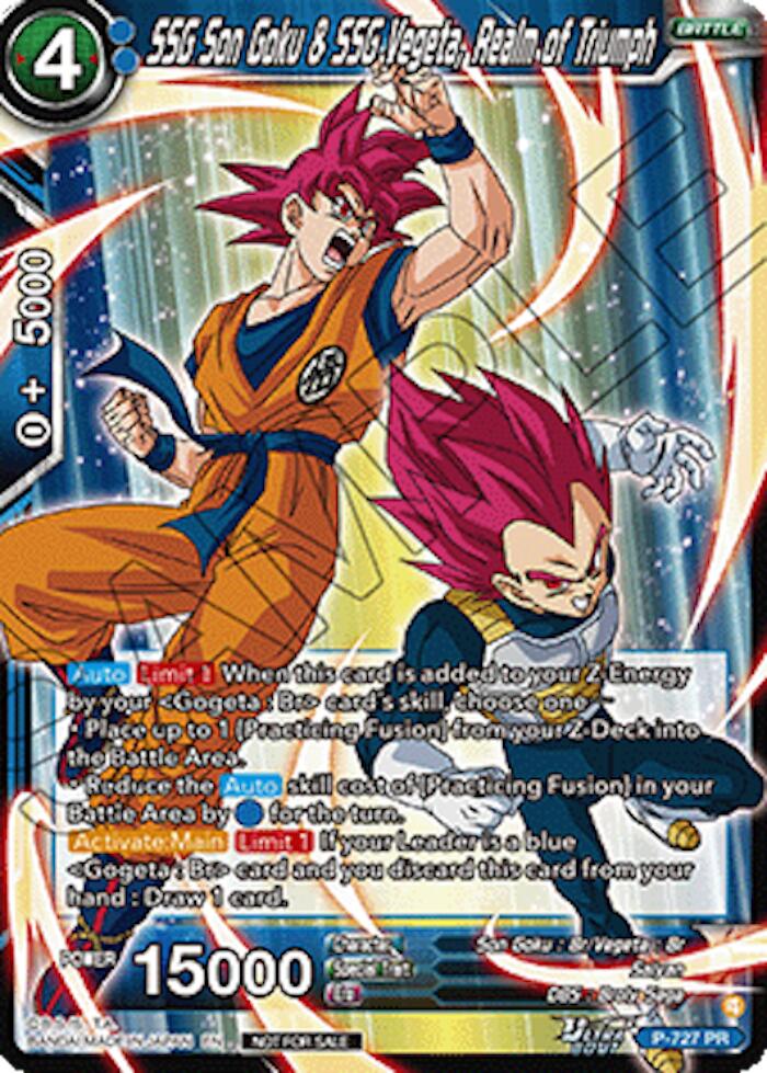 SSG Son Goku & SSG Vegeta, Realm of Triumph (Ultra-Bout Series Tournament Pack Vol.2) (P-727) [Tournament Promotion Cards] | Black Swamp Games