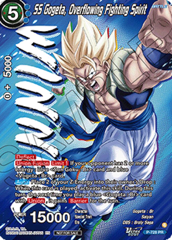 SS Gogeta, Overflowing Fighting Spirit (Ultra-Bout Series Tournament Pack Vol.2) (Winner) (P-728) [Tournament Promotion Cards] | Black Swamp Games