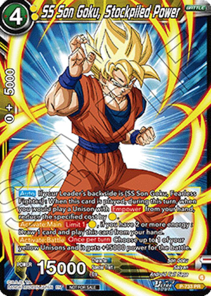 SS Son Goku, Stockpiled Power (Ultra-Bout Series Tournament Pack Vol.2) (P-733) [Tournament Promotion Cards] | Black Swamp Games