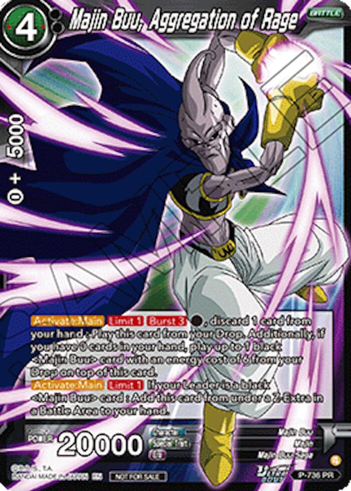 Majin Buu, Aggregation of Rage (Ultra-Bout Series Tournament Pack Vol.2) (P-736) [Tournament Promotion Cards] | Black Swamp Games