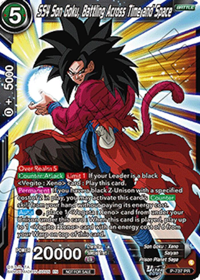 SS4 Son Goku, Battling Across Time and Space (Ultra-Bout Series Tournament Pack Vol.2) (P-737) [Tournament Promotion Cards] | Black Swamp Games