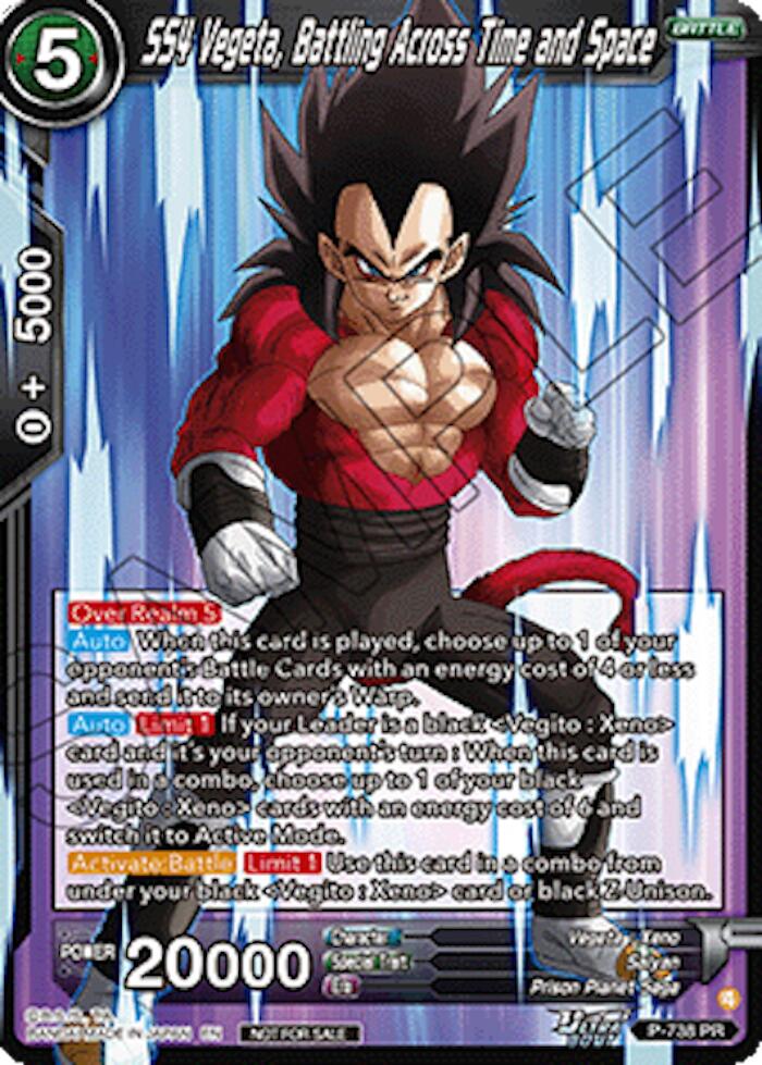 SS4 Vegeta, Battling Across Time and Space (Ultra-Bout Series Tournament Pack Vol.2) (P-738) [Tournament Promotion Cards] | Black Swamp Games