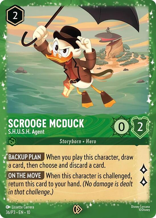 Scrooge McDuck - S.H.U.S.H. Agent (36) [Promo Cards] | Black Swamp Games
