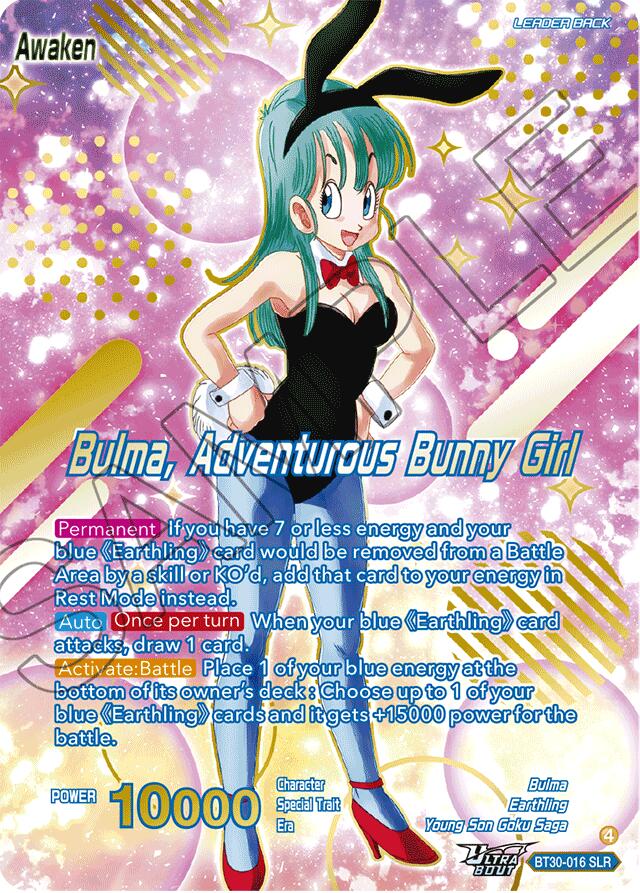 Bulma // Bulma, Adventurous Bunny Girl (SLR) (BT30-016) [Three Glorious Fighters] | Black Swamp Games