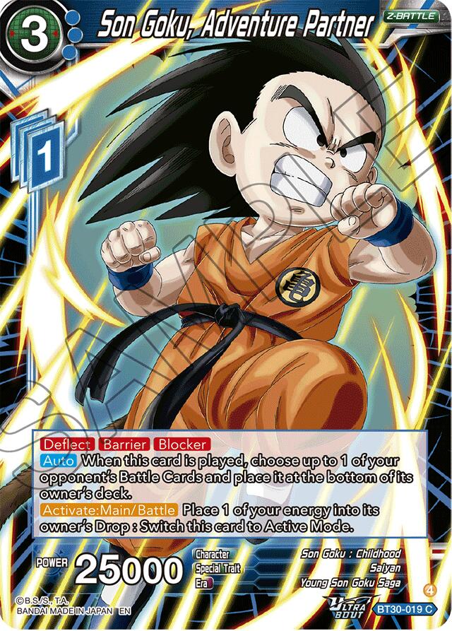 Son Goku, Adventure Partner (BT30-019) [Three Glorious Fighters] | Black Swamp Games