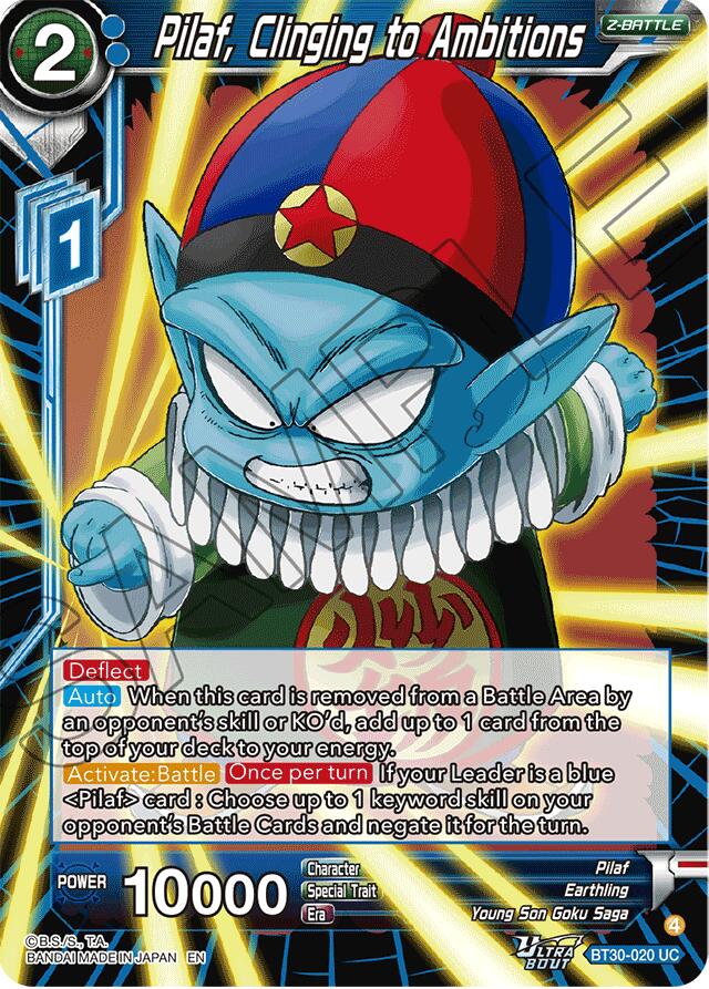 Pilaf, Clinging to Ambitions (BT30-020) [Three Glorious Fighters] | Black Swamp Games