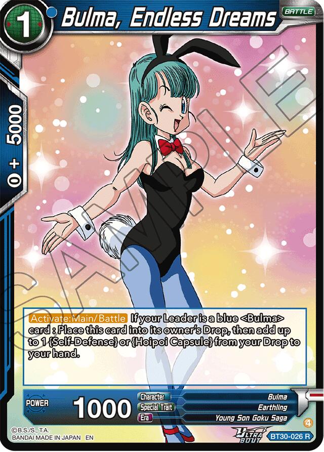 Bulma, Endless Dreams (BT30-026) [Three Glorious Fighters] | Black Swamp Games