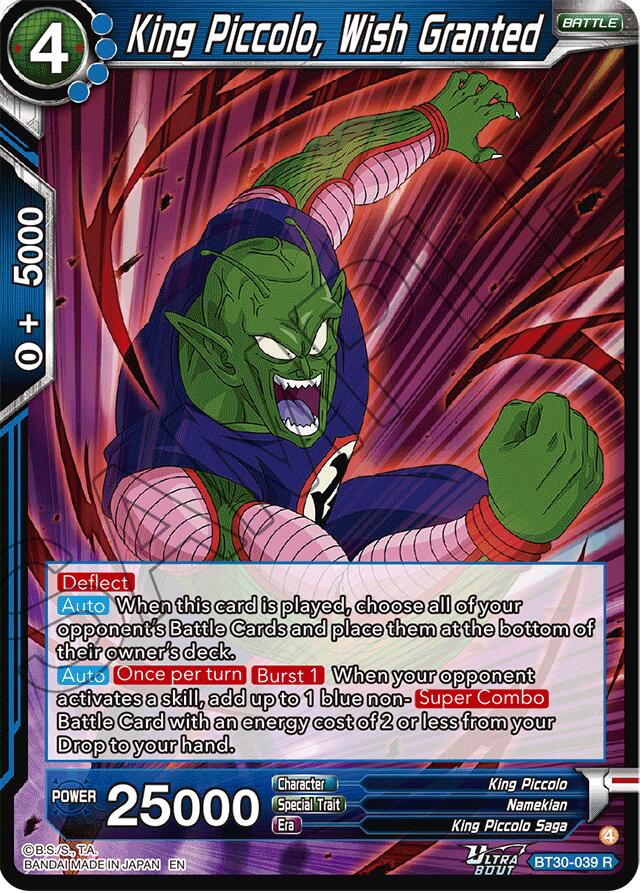 King Piccolo, Wish Granted (BT30-039) [Three Glorious Fighters] | Black Swamp Games