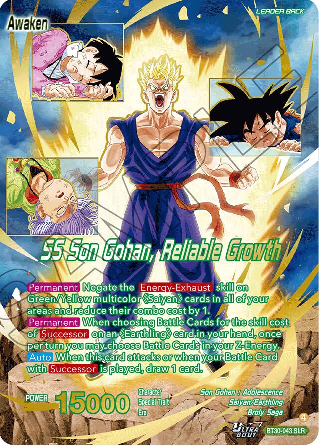 Son Gohan // SS Son Gohan, Reliable Growth (SLR) (BT30-043) [Three Glorious Fighters] | Black Swamp Games