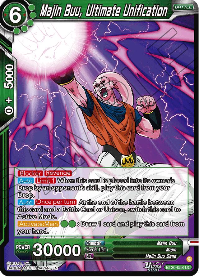 Majin Buu, Ultimate Unification (BT30-058) [Three Glorious Fighters] | Black Swamp Games