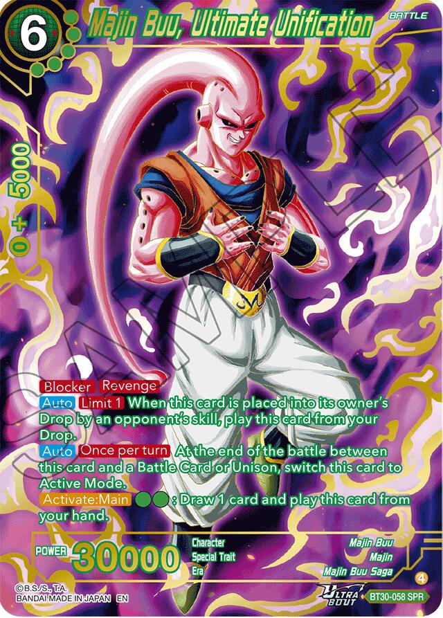 Majin Buu, Ultimate Unification (SPR) (BT30-058) [Three Glorious Fighters] | Black Swamp Games