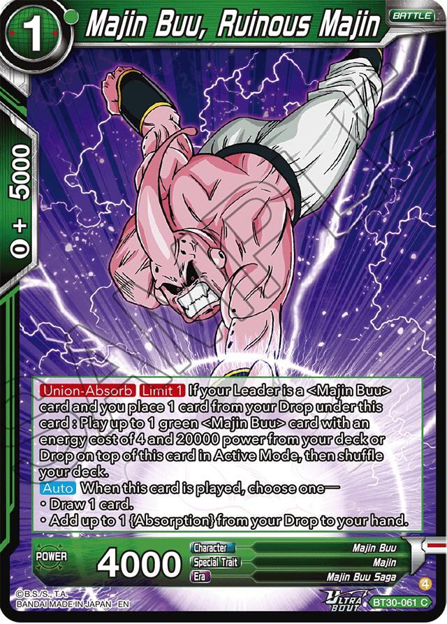 Majin Buu, Ruinous Majin (BT30-061) [Three Glorious Fighters] | Black Swamp Games