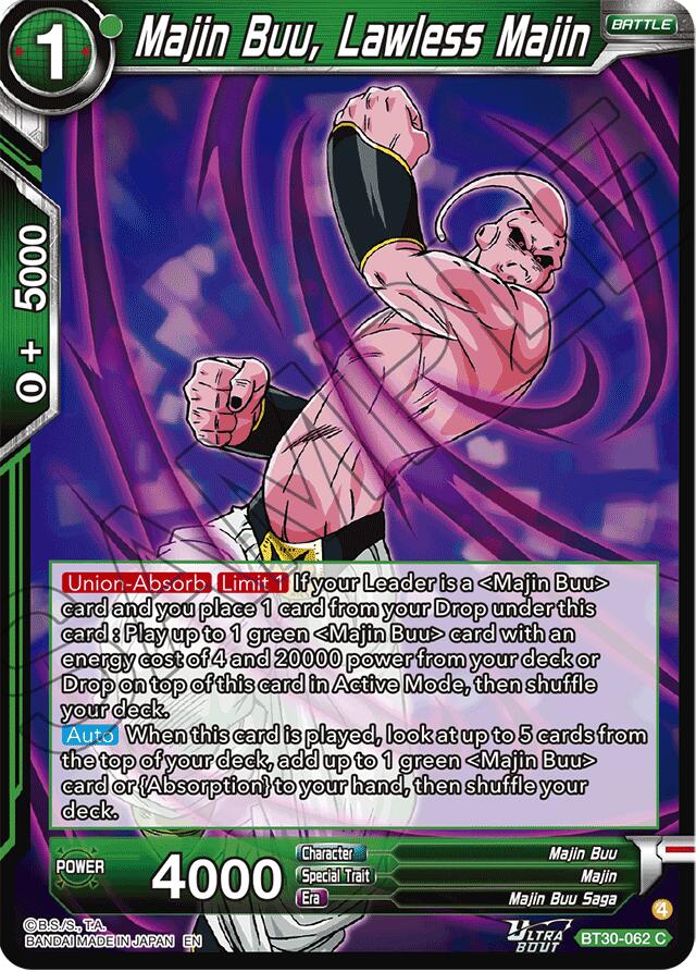 Majin Buu, Lawless Majin (BT30-062) [Three Glorious Fighters] | Black Swamp Games
