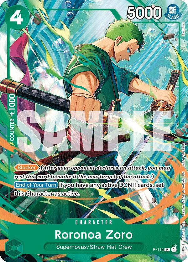 Roronoa Zoro (P-114) [One Piece Promotion Cards] | Black Swamp Games