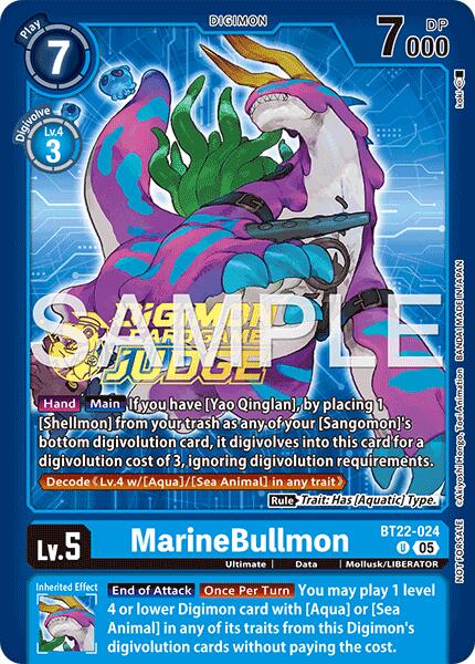 MarineBullmon [BT22-024] (Judge Pack 9) [Cyber Eden] | Black Swamp Games
