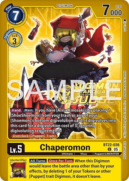 Chaperomon [BT22-036] (Judge Pack 9) [Cyber Eden] | Black Swamp Games