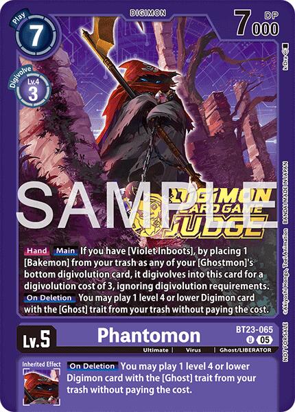 Phantomon [BT23-065] (Judge Pack 9) [Hackers' Slumber] | Black Swamp Games