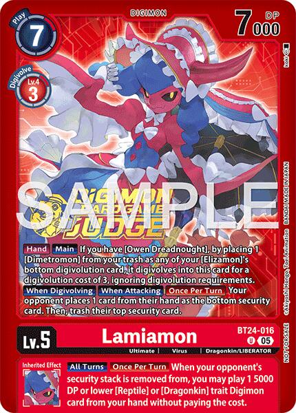 Lamiamon [BT24-016] (Judge Pack 9) [Time Stranger] | Black Swamp Games
