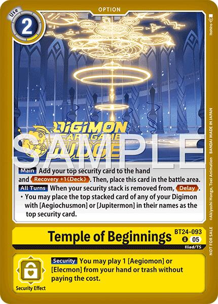 Temple of Beginnings [BT24-093] (Judge Pack 9) [Time Stranger] | Black Swamp Games
