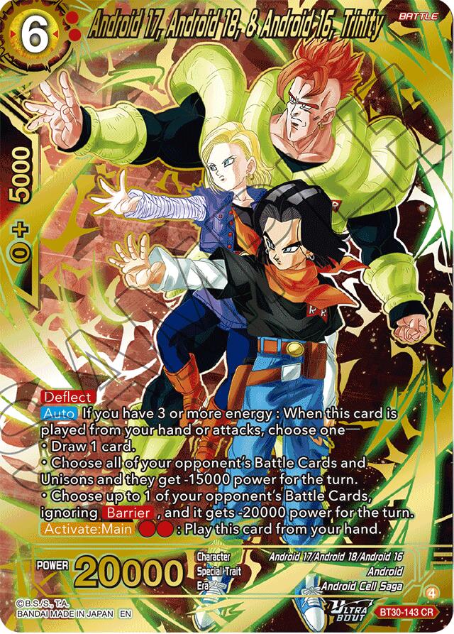 Android 17, Android 18, & Android 16, Trinity (BT30-143) [Three Glorious Fighters] | Black Swamp Games