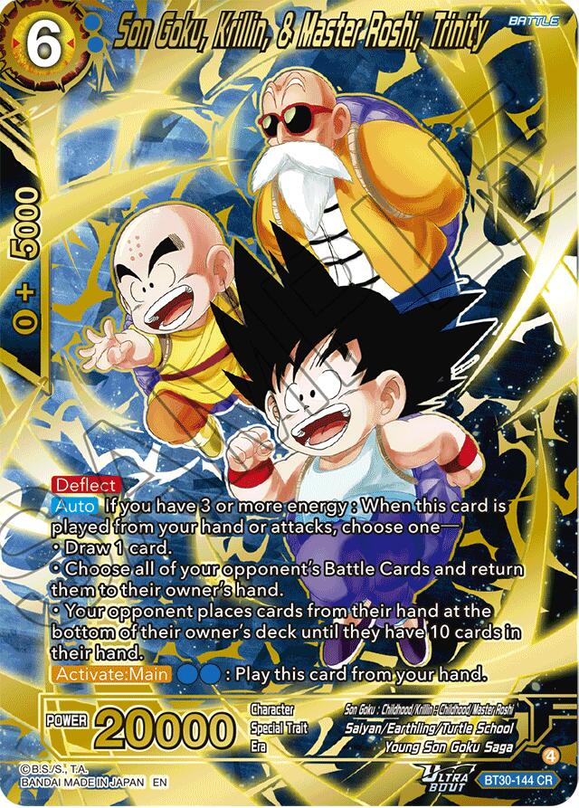 Son Goku, Krillin, & Master Roshi, Trinity (BT30-144) [Three Glorious Fighters] | Black Swamp Games