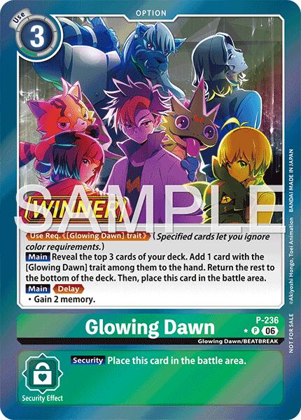 Glowing Dawn [P-236] (Store Tournament 2026 Vol. 2 Winner Pack) [Promotional Cards] | Black Swamp Games