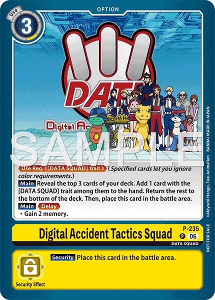 Digital Accident Tactics Squad [P-235] (Store Tournament 2026 Vol. 2 Participation Pack) [Promotional Cards] | Black Swamp Games