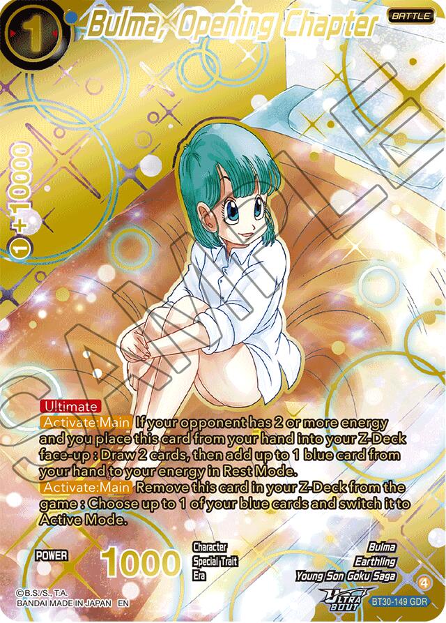 Bulma, Opening Chapter (GDR) (BT30-149) [Three Glorious Fighters] | Black Swamp Games