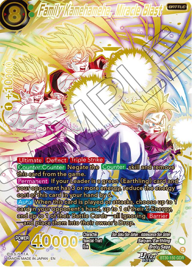 Family Kamehameha, Miracle Blast (GDR) (BT30-150) [Three Glorious Fighters] | Black Swamp Games