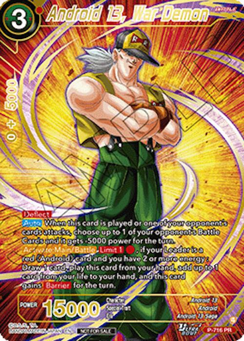 Android 13, War Demon (Gold-Stamped) (P-716) [Promotion Cards] | Black Swamp Games