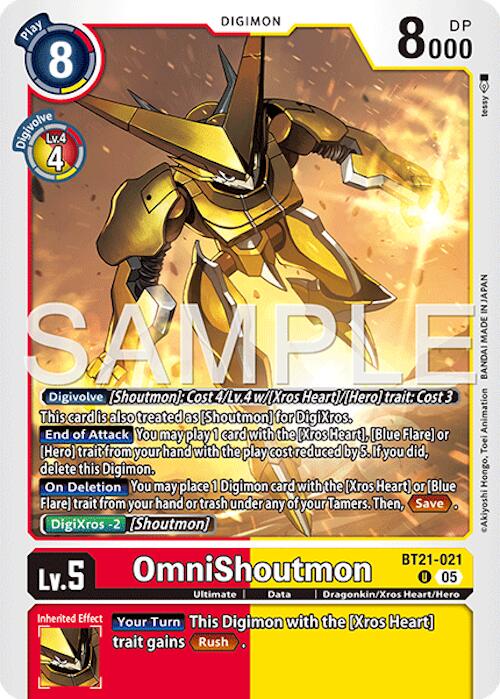 OmniShoutmon [BT21-021] (Reprint) [Advanced Booster Digimon Generation] | Black Swamp Games