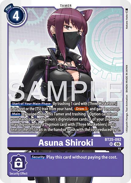 Asuna Shiroki [BT25-092] [Dual Revolution] | Black Swamp Games