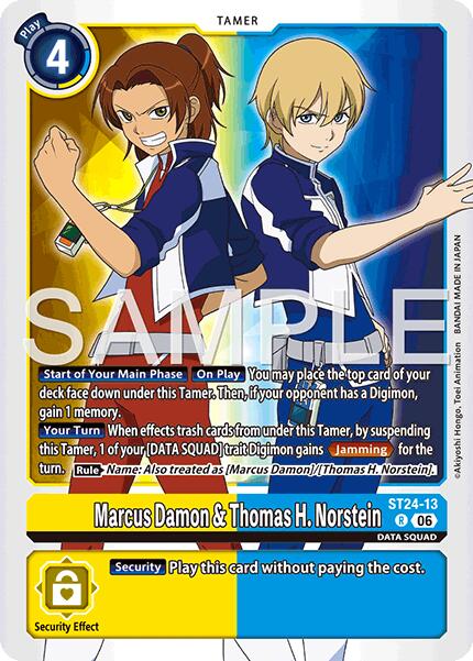 Marcus Damon & Thomas H. Norstein [ST24-13] [Starter Deck: Data Squad] | Black Swamp Games