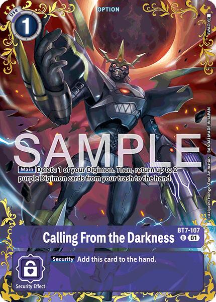Calling From the Darkness [BT7-107] (Alternate Art) [Dual Revolution] | Black Swamp Games